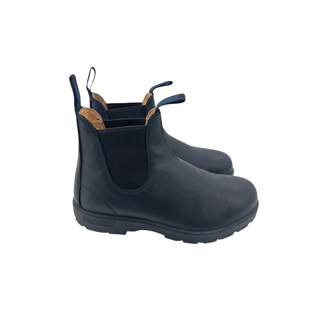 Blundstone Thermal #566 Chelsea Boots Black Leather Insulated Sheepskin MenUS 9